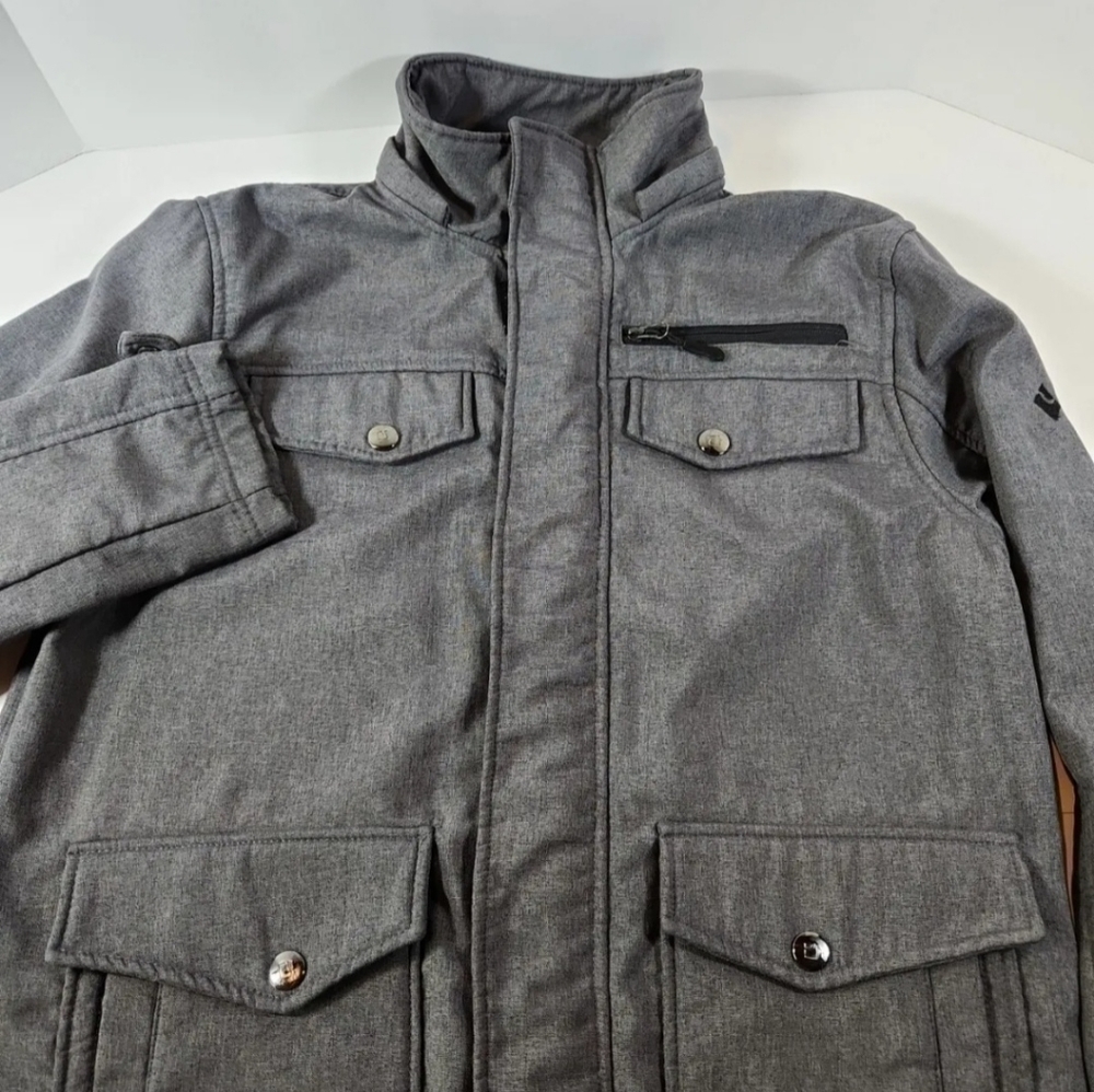 Teflon brand apparel men’s gray full zip fleece lined jacket size M. - Picture 2 of 8
